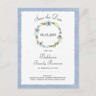 Familjen Blå andedräkt i Land Spara datum Meddelande Vykort