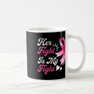 Familjen Breast Cancer Awareness stöder hennes kam Kaffemugg