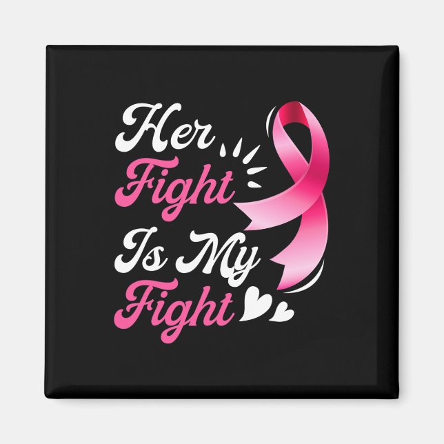 Familjen Breast Cancer Awareness stöder hennes kam Magnet (Framsidan)