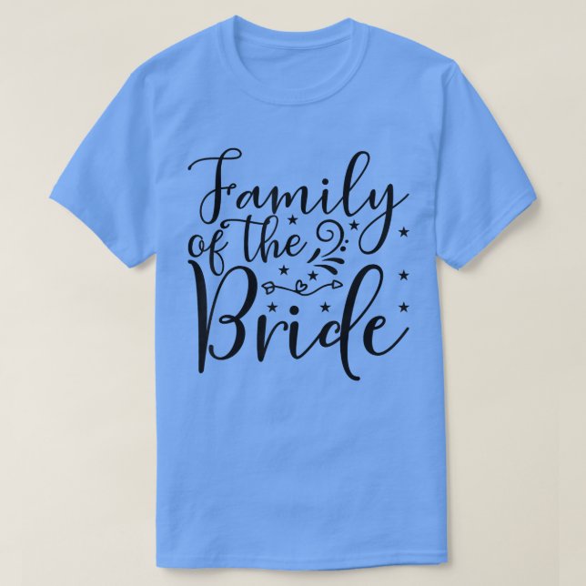 Familjen Bride Bröllop eller Bachelorette Matchi T Shirt (Design framsida)