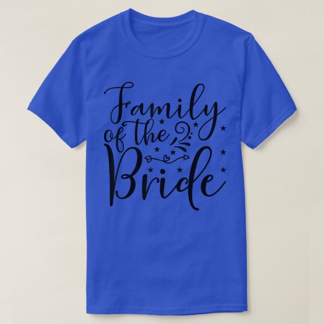 Familjen Bride Bröllop eller Bachelorette Matchi T Shirt (Design framsida)