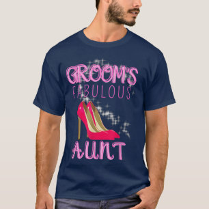 Familjen Bröllop Gift Grooms Fabulous Moster T Shirt