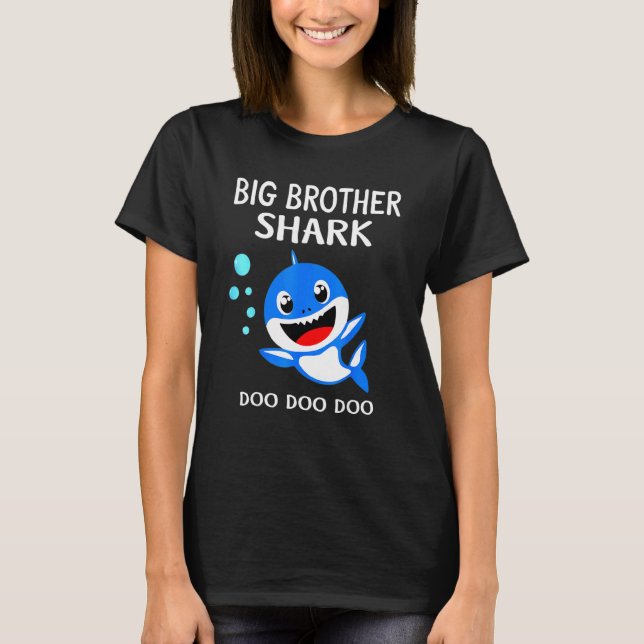 Familjen Brother Shark Halloween jul Boys Manar T Shirt (Framsida)