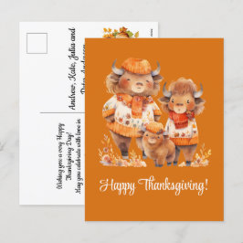 Familjen Buffalos Happy thanksgiving Helg Vykort