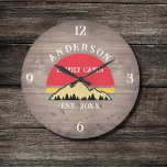 Familjen Cabin Rustic Retro Träd Namn Stor Klocka<br><div class="desc">Förvandla ditt hem till en mysigt reträtt med vår familjefabrik Rustic Retro Träd-familj Namn Large Clock. Den här charmerande tidbiten för in den underbara högernas fina skönhet i din livsmiljö. Med en vintage-inspirerad design med rustik retro-träd lägger den till en aning nostalgi till vilket rum som helst. Anpassa klockan med...</div>