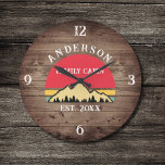 Familjen Cabin Rustic Retro Träd Namn Stor Klocka<br><div class="desc">Förvandla ditt hem till en mysigt reträtt med vår familjefabrik Rustic Retro Träd-familj Namn Large Clock. Den här charmerande tidbiten för in den underbara högernas fina skönhet i din livsmiljö. Med en vintage-inspirerad design med rustik retro-träd lägger den till en aning nostalgi till vilket rum som helst. Anpassa klockan med...</div>