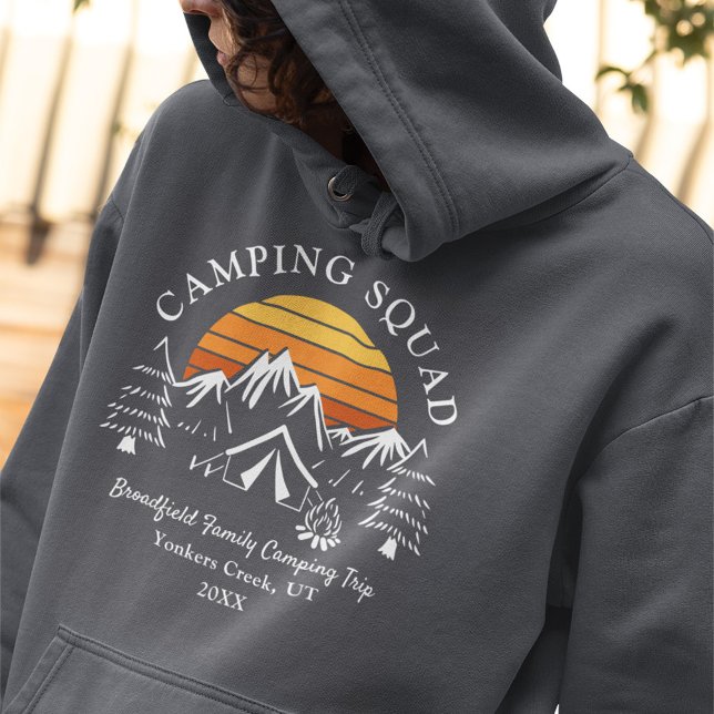 Familjen Camping Squad Retro Matching Mamma T Shirt (Skapare uppladdad)