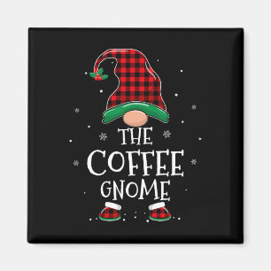 Familjen Coffee Gnome Julafton som matchar Play Kr Magnet