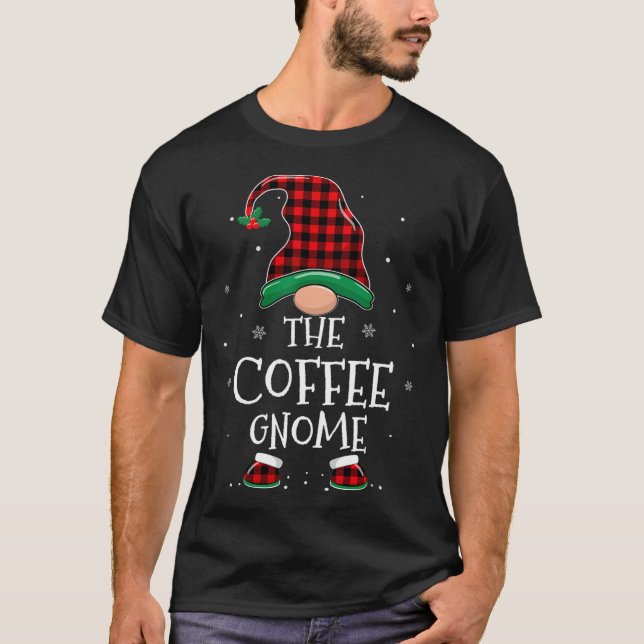Familjen Coffee Gnome Julafton som matchar Play Kr T Shirt (Framsida)