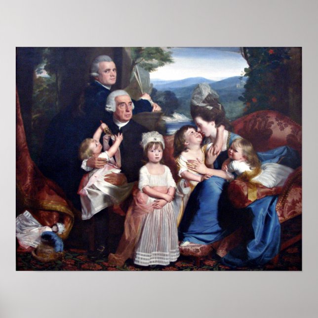 Familjen Copley av John Singleton Copley Poster (Framsidan)