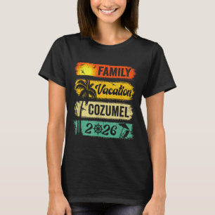 Familjen Cozumel Semester 2026 Roliga Matchande Gr T Shirt