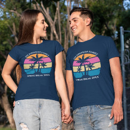 Familjen Cute Anpassningsbar Påsklov Beach Handfla T Shirt