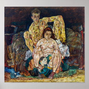 Familjen Egon Schiele Poster