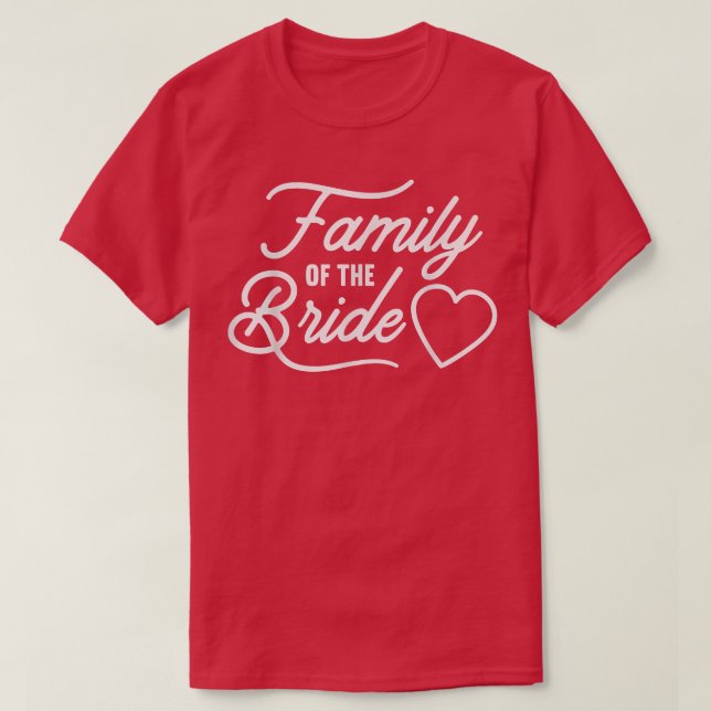 Familjen för Bröllopet-favoriter T Shirt (Design framsida)