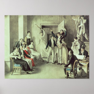 Familjen Franz Peter Schubert spelar spel Poster