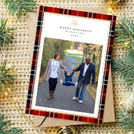 Familjen Glad Jul Semester Julkort