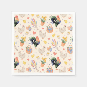 Familjen glad påsk (Gamla Snöre) - Napkins Pappersservett