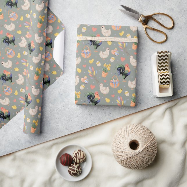 Familjen Glad påsk (spanska Gråttet) Presentpapper (Hantverk)