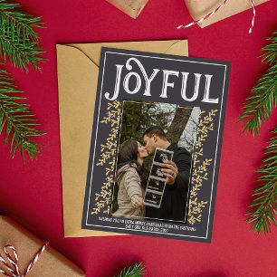 Familjen God Jul Gravid Foto Julkort