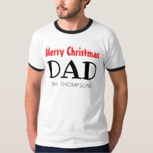Familjen god jul Pappa T Shirt