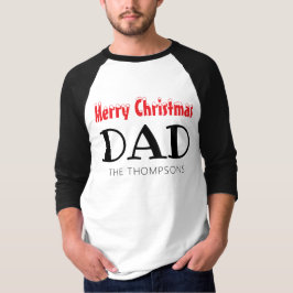 Familjen god jul Pappa T Shirt