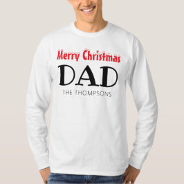 Familjen god jul Pappa T Shirt