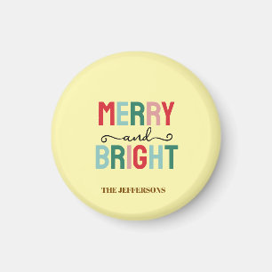 Familjen Gott Nytt År God Jul Magnet