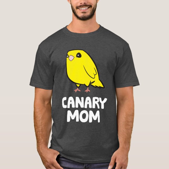 Familjen gult Canary Bird Canary Mamma T Shirt (Framsida)