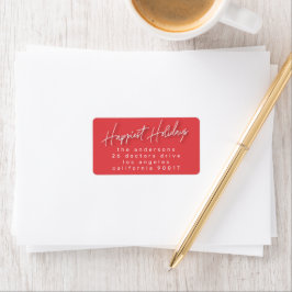 Familjen Happest jul Adress Helgdag Adressetikett