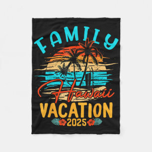 Familjen Hawaii Semester 2025 Skapar Minnen Familj Fleecefilt