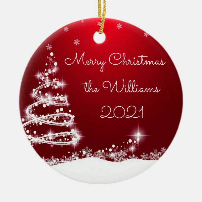 Familjen Julgran Ornament (Framsidan)