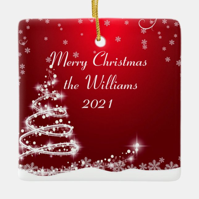 Familjen Julgran Ornament (Framsida)