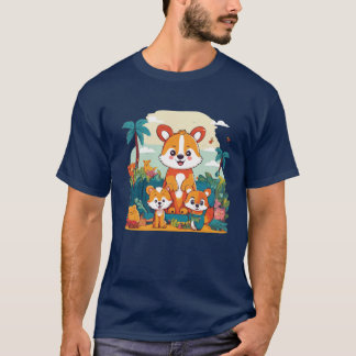 Familjen Jungle Swing Monkey T Shirt