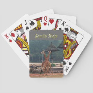 Familjen kanske, två giraffer tröttnar på varandra casinokort