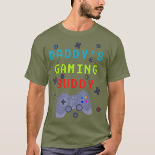 Familjen Kärlek Daddys Gaming Buddy Kids T Shirt