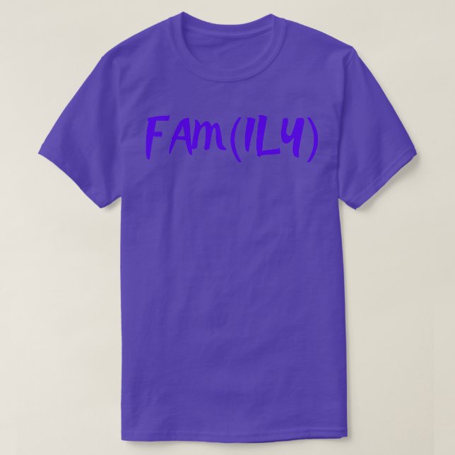 Familjen kärlek t shirt (Design framsida)