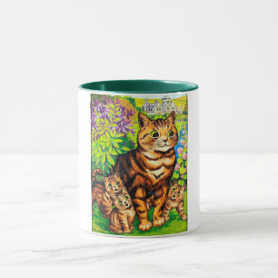 Familjen Katt i en Garden, Louis Wain Mugg