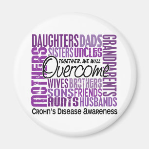 Familjen kvadrerar Crohns sjukdom Magnet