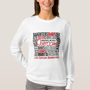 Familjen kvadrerar lungcancer t-shirt