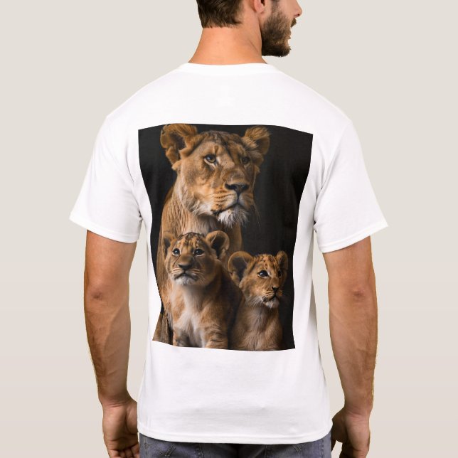 Familjen Lejon - Lejona Unge och kvinnliga Lioness T Shirt (Baksida)