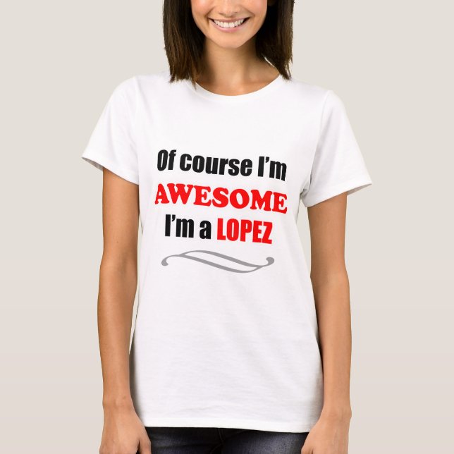 Familjen Lopez Fantastisk Tee Shirt (Framsida)