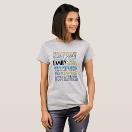 Familjen lycklig Hanukkah och vänner Tee Shirt
