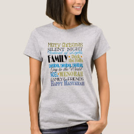 Familjen lycklig Hanukkah och vänner Tee Shirt
