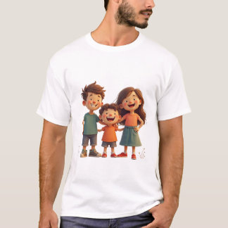 familjen lycklig t shirt