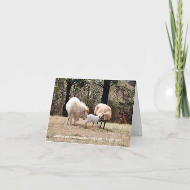 Familjen Lycklig Tack Kort (Framsida)