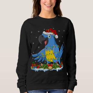 Familjen Macaw Älskare Matching Santa Hat Macaw Kr T Shirt