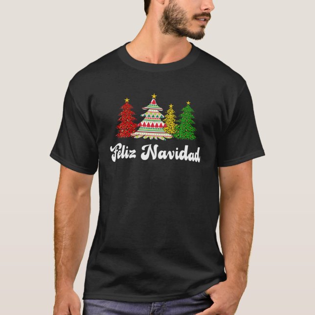 Familjen Matching Feliz Navidad Spain Mexican Chri T Shirt (Framsida)