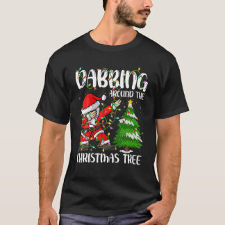 Familjen Matching Santa Dabbing runt jul T Shirt