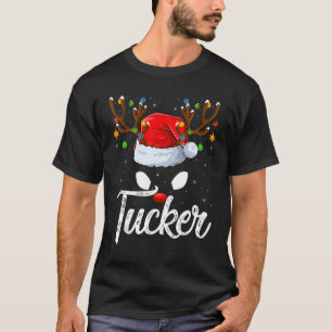 Familjen Matching Santa Hat Tucker Reindeer Christ T Shirt