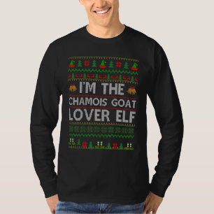 Familjen Matching Ugly Chamois Goat Elf Christma T Shirt